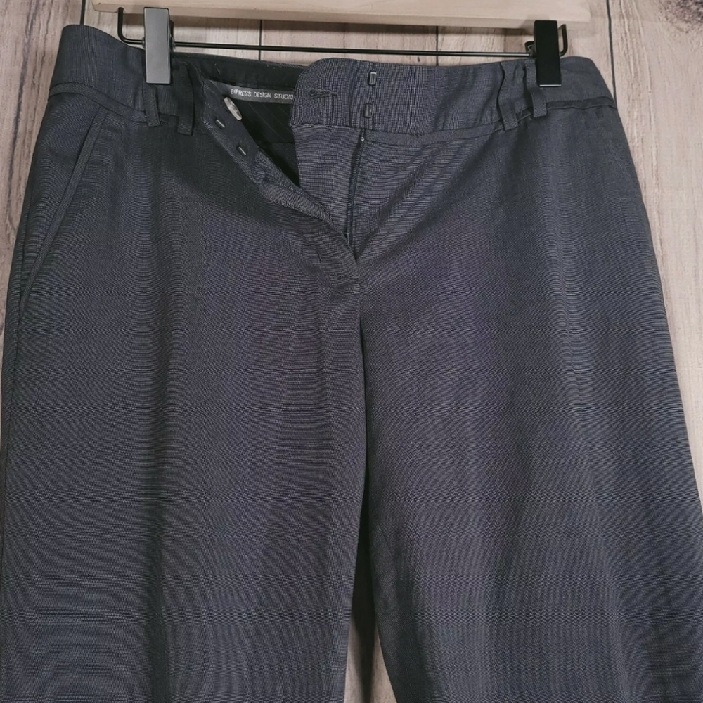 Express Editor Size 6 Pants Gray Bootcut Dress Pa… - image 6